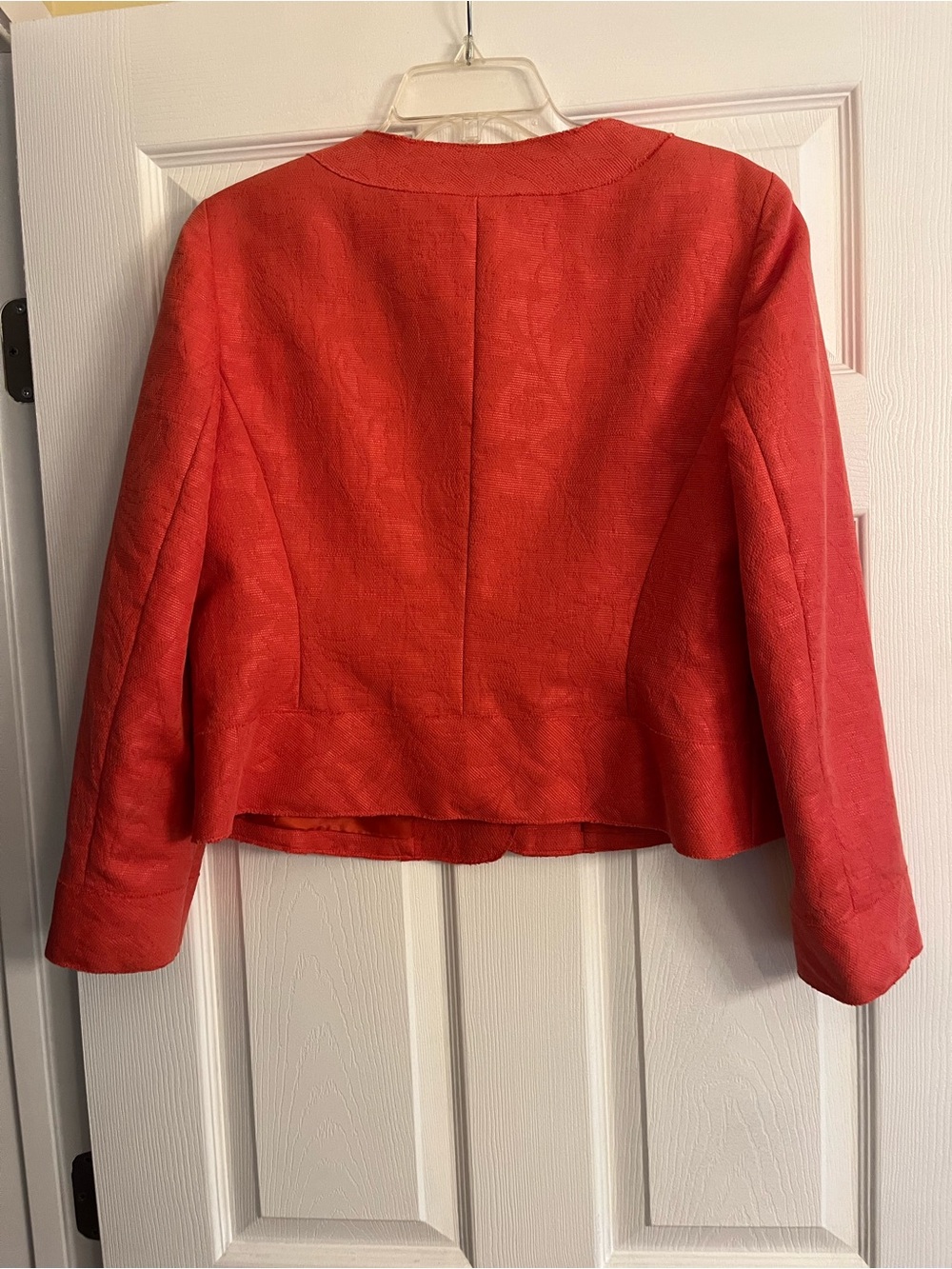 Talbots Coral Textured Button Jacket - Picture 8 of 11